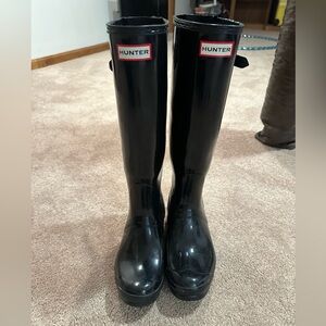 Hunter Women's Black Rain Boots